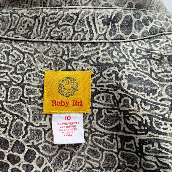 Ruby Rd snake print light weight stretchy jacket size 10 - Picture 5 of 5